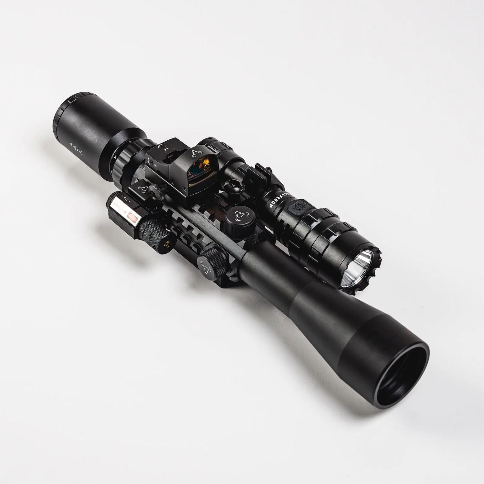3-9x40 STED X Scope Kit (Red dot, Laser, Torch)